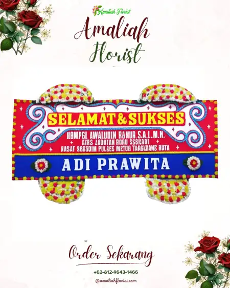 Papan Bunga Ucapan Selamat Matani Dua